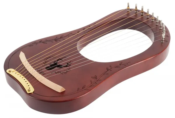 Cega Lyre Harp 10 Strings Coffee