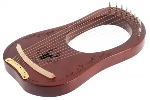Cega Lyre Harp 10 Strings Coffee