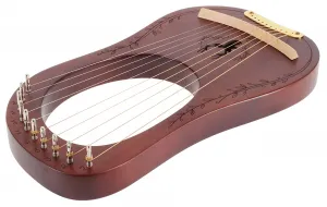 Cega Lyre Harp 10 Strings Coffee