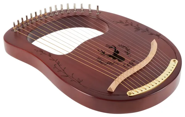 Cega Lyre Harp 16 Strings Coffee