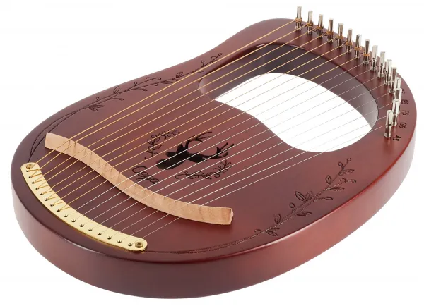 Cega Lyre Harp 16 Strings Coffee