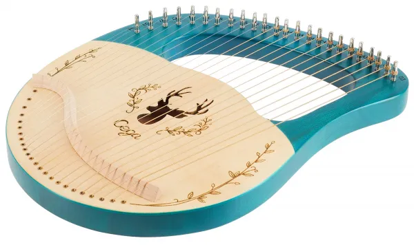 Cega Lyre Harp 24 String Blue