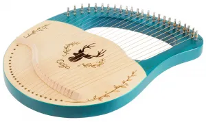 Cega Lyre Harp 24 String Blue