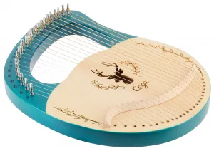 Cega Lyre Harp 24 String Blue