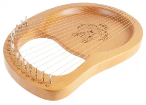 Cega Lyre Harp Rounded 16 Strings Natural