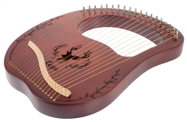 Cega Lyre Harp 19 Strings Coffee