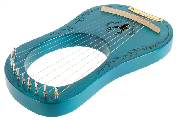 Cega Lyre Harp 10 Strings Blue