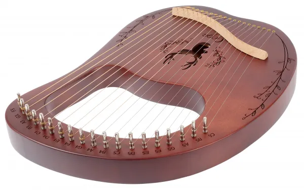 Cega Lyre Harp 19 Strings Coffee