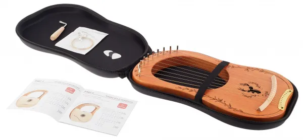 Cega Lyre Harp 10 Strings Natural
