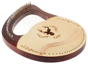 Cega Lyre Harp 24 String Coffee