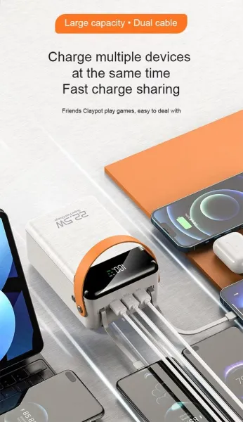 Powerbanka 100 000 mAh, 22,5W Super Fast Charge, biela