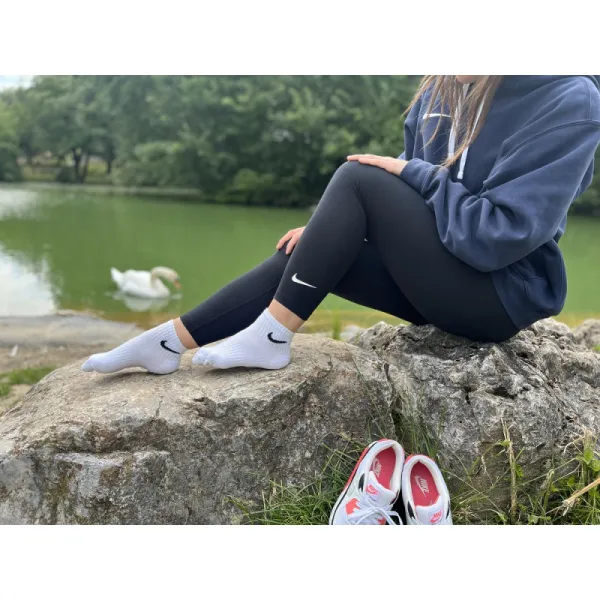 Ponožky NIKE 3 PACK - Nike Everyday Cushion Ankle white