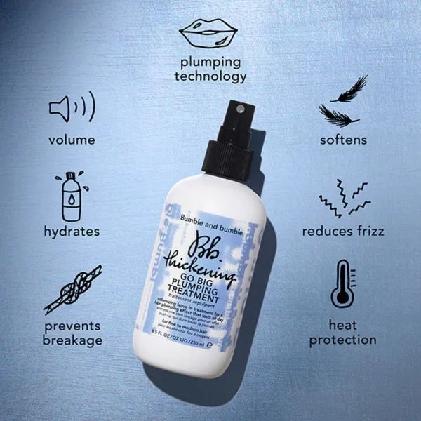Bumble and bumble Thickening Go Big Plumping Treatment objemový sprej na fénovanie a záverečnú úpravu vlasov 250 ml