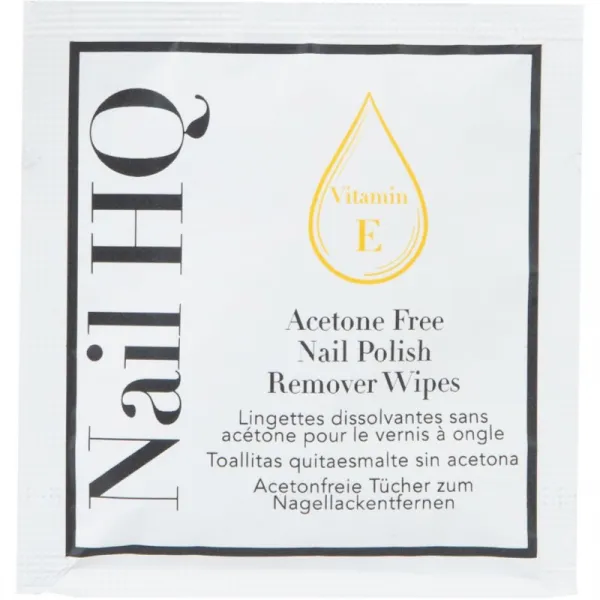 Nail HQ Acetone Free obrúsky na odstránenie gelového laku bez acetónu 10 ks