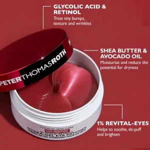 Peter Thomas Roth EVEN SMOOTHER™ Glycolic Retinol Hydra-Gel Eye Patches hydratačné gélové vankúšiky na očné okolie 60 ks