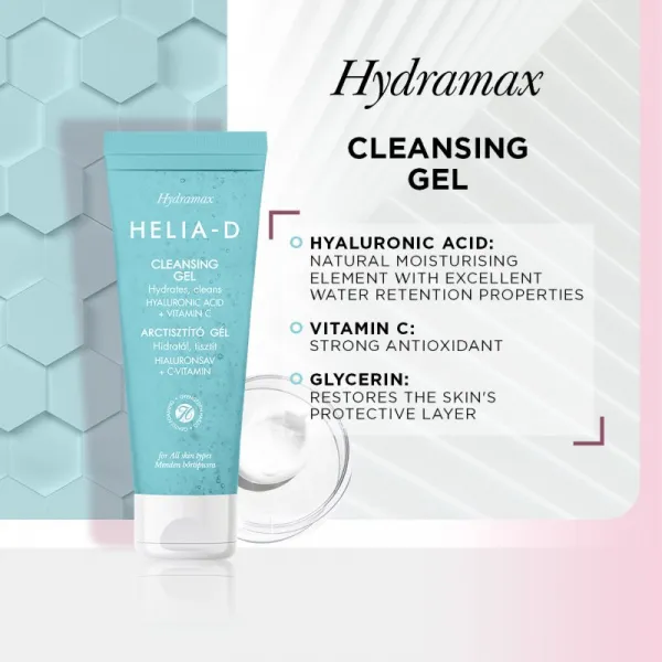 Helia-D Hydramax hydratačný čistiaci gél 125 ml