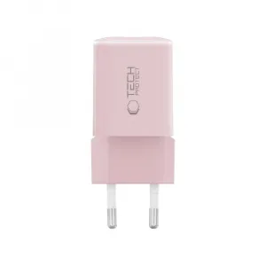TECH-PROTECT NCM33W Sieťová nabíjačka 1x USB-C 1x USB-A ružová