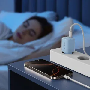 TECH-PROTECT NCM33W Sieťová nabíjačka 1x USB-C 1x USB-A modrá