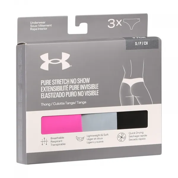 3PACK dámské tangá Under Armour viacfarebné (1383893 652) L