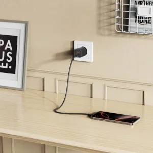 TECH-PROTECT NCM33W Sieťová nabíjačka 1x USB-C 1x USB-A čierna