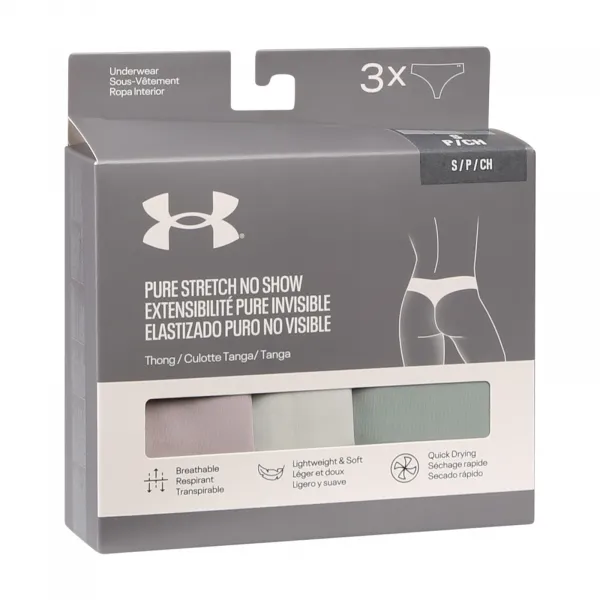 3PACK dámské tangá Under Armour viacfarebné (1383893 009) M