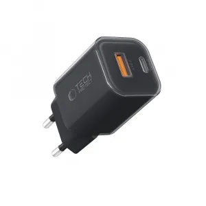 TECH-PROTECT NCM33W Sieťová nabíjačka 1x USB-C 1x USB-A čierna
