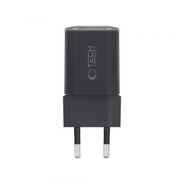 TECH-PROTECT NCM33W Sieťová nabíjačka 1x USB-C 1x USB-A čierna