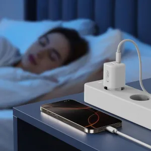 Tech-Protect NCM33W sieťová nabíjačka USB / USB-C 33W PD QC, biela