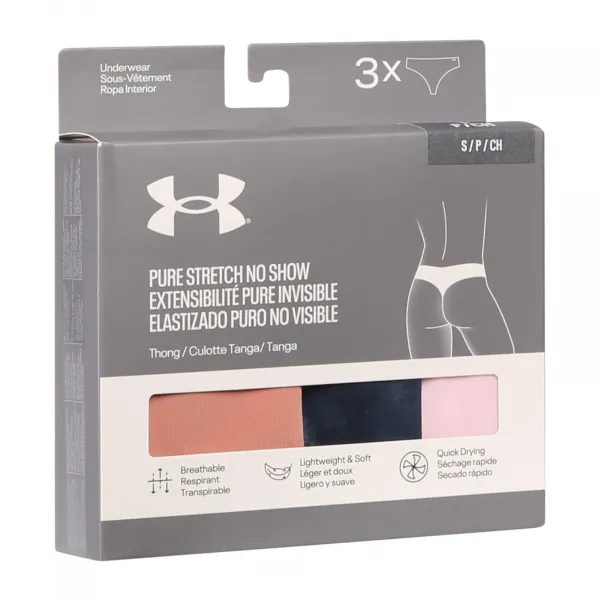 3PACK dámské tangá Under Armour viacfarebné (1383894 044) M