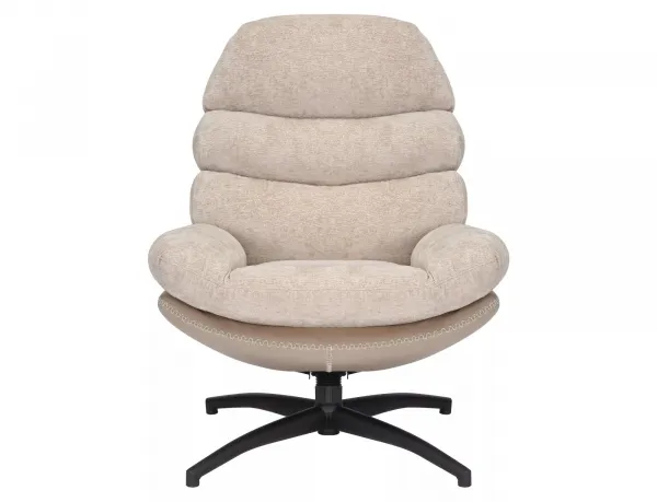 Signal Otočné designové lounge křeslo GISELLE béžové