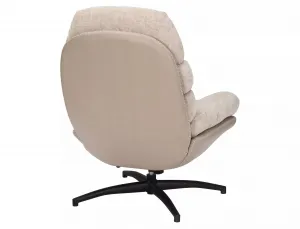 Signal Otočné designové lounge křeslo GISELLE béžové