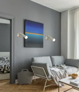 Nástenná lampa 1X40W E14 Saténový nikel ARC