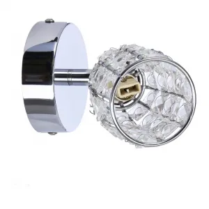 Nástenná lampa Shiba chrómová, 1x15W, tienidlo G9, priehľadná
