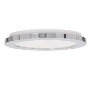 Kúpeľňová stropná lampa PIXEL minimalistická - strieborný chróm 22,5 cm - okrúhla LED stropná lampa so stmievaním 3000K 12W IP441