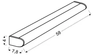 Nástenná lampa Lyrica LED pásik 58 cm 14W IP44 4000K