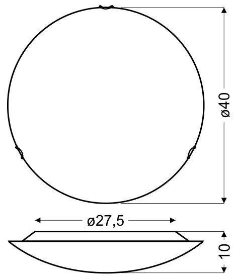 Stropná lampa Monza LED 3000K