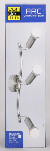 Nástenná lampa 3X40W E14 saténový nikel ARC