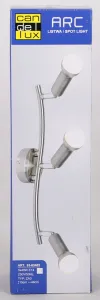 Nástenná lampa 3X40W E14 saténový nikel ARC