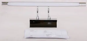 Chrómová LED 5W kúpeľňová nástenná lampa nad zrkadlo Linea