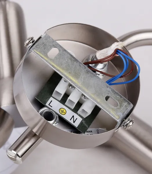 Špirálová stropná lampa 3X40W E14 saténový nikel ARC