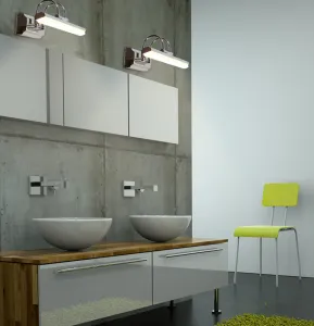 Nástenná lampa do kúpeľne chrómová LED 7W 6500K nastaviteľná Gizel