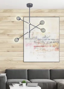 Stropná lampa Apeti Paksos 6xG9 LED čierna