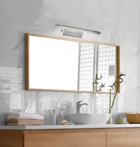 Nástenná lampa 7W LED trojuholníková trubica s vypínačom chróm FORTE