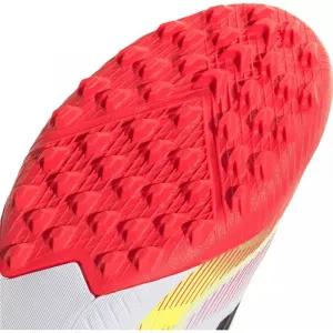 Chlapčenské futbalové kopačky turfy ADIDAS F50 League Jr TF cloud white core black solar yellow