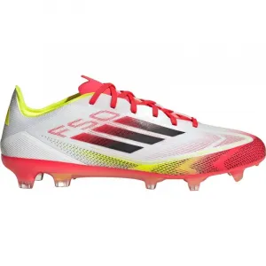 Pánske futbalové kopačky outdoorové ADIDAS F50 Pro M FG cloud white core black solar yellow