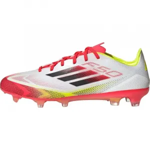 Pánske futbalové kopačky outdoorové ADIDAS F50 Pro M FG cloud white core black solar yellow