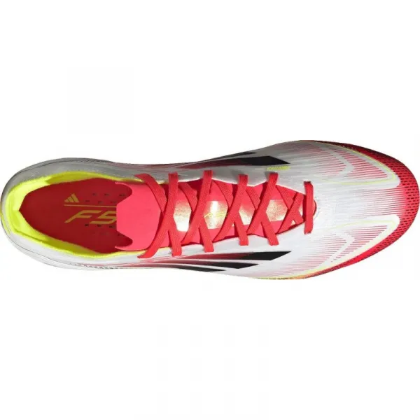 Pánske futbalové kopačky outdoorové ADIDAS F50 Pro M FG cloud white core black solar yellow