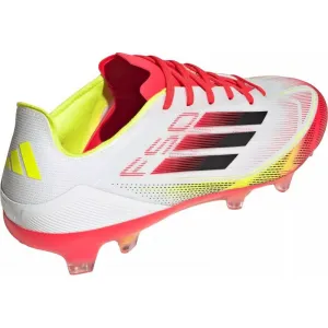 Pánske futbalové kopačky outdoorové ADIDAS F50 Pro M FG cloud white core black solar yellow