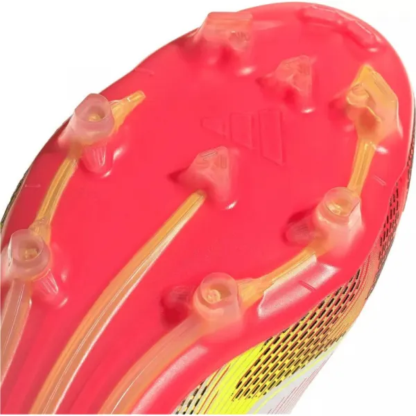 Pánske futbalové kopačky outdoorové ADIDAS F50 Pro M FG cloud white core black solar yellow