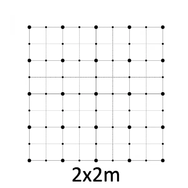 Zelená stena - lanková sieť 2x2 ZP